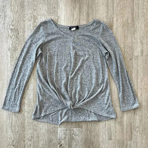 Womens Promises Promises Grey Top - 1X